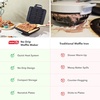 image:imageDASH NoDrip Waffle Maker Waffle Iron 1200W  Waffle Maker Machine For Waffles Hash Browns or Any Breakfast Lunch amp Snacks with Easy Clean NonStick  Mess Free Sides  AquaSilver