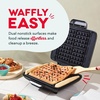 image:imageDASH NoDrip Waffle Maker Waffle Iron 1200W  Waffle Maker Machine For Waffles Hash Browns or Any Breakfast Lunch amp Snacks with Easy Clean NonStick  Mess Free Sides  AquaSilver