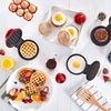 image:imageDash Mini Maker Set  Customized Treat Maker  Supports MultiFunction Cooking  Easy Cleanup and UserFriendly Design  White Aqua amp Red  Waffle Grill amp Griddle IronsRedAquaWhite 3 Pack