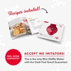 image:imageDash Mini Waffle Maker Electric Waffle Maker for Fun Breakfasts  Dual Nonstick Cooking Surface  Enjoy Fun FamilyFriendly Treats  Red Love HeartBlack Skull 2 Pack