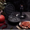 image:imageDash Mini Waffle Maker Electric Waffle Maker for Fun Breakfasts  Dual Nonstick Cooking Surface  Enjoy Fun FamilyFriendly Treats  Red Love HeartBlack Skull 2 Pack