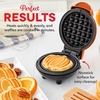image:imageDash Mini Waffle Maker Electric Waffle Maker for Fun Breakfasts  Dual Nonstick Cooking Surface  Enjoy Fun FamilyFriendly Treats  Red Love HeartOrange Pumpkin 2 Pack