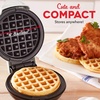 image:imageDash Mini Waffle Maker Electric Waffle Maker for Fun Breakfasts  Dual Nonstick Cooking Surface  Enjoy Fun FamilyFriendly Treats  Red Love HeartRAINBOW PRINT