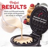 image:imageDash Mini Waffle Maker Electric Waffle Maker for Fun Breakfasts  Dual Nonstick Cooking Surface  Enjoy Fun FamilyFriendly Treats  Red Love HeartWAFFLE PRINT