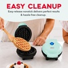 image:imageDash Mini Waffle Maker Waffle Maker for Breakfast amp Snacks  Compact amp EasytoClean  nonstick surfaces  Fun amp Portable Kitchen Essential  Black  2PackAQUA 2 Pack