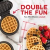 image:imageDash Mini Waffle Maker Waffle Maker for Breakfast amp Snacks  Compact amp EasytoClean  nonstick surfaces  Fun amp Portable Kitchen Essential  Black  2PackBLACK 2 Pack