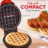 image:imageDash Mini Waffle Maker Waffle Maker for Breakfast amp Snacks  Compact amp EasytoClean  nonstick surfaces  Fun amp Portable Kitchen Essential  Black  2PackRED 2 Pack