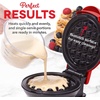 image:imageDash Mini Waffle Maker Waffle Maker for Breakfast amp Snacks  Compact amp EasytoClean  nonstick surfaces  Fun amp Portable Kitchen Essential  Black  2PackRED 2 Pack