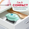 image:imageDash Mini Waffle Maker Waffle Maker for Breakfast amp Snacks  Compact amp EasytoClean  nonstick surfaces  Fun amp Portable Kitchen Essential  Black  2PackAQUA 2 Pack
