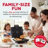 image:imageDash Multi Mini Waffle Maker Quad Waffle Maker for Family Breakfasts  Dual Nonstick Heating Plates amp EasyRelease Surface  Compact amp FastHeating  AquaGraphite