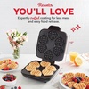 image:imageDash Multi Mini Waffle Maker Quad Waffle Maker for Family Breakfasts  Dual Nonstick Heating Plates amp EasyRelease Surface  Compact amp FastHeating  AquaRed hearts