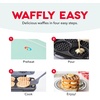 image:imageDash Multi Mini Waffle Maker Quad Waffle Maker for Family Breakfasts  Dual Nonstick Heating Plates amp EasyRelease Surface  Compact amp FastHeating  AquaGraphite