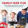 image:imageDash Multi Mini Waffle Maker Quad Waffle Maker for Family Breakfasts  Dual Nonstick Heating Plates amp EasyRelease Surface  Compact amp FastHeating  AquaAqua