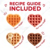 image:imageDash Multi Mini Waffle Maker Quad Waffle Maker for Family Breakfasts  Dual Nonstick Heating Plates amp EasyRelease Surface  Compact amp FastHeating  AquaRed hearts