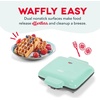 image:imageDash Multi Mini Waffle Maker Quad Waffle Maker for Family Breakfasts  Dual Nonstick Heating Plates amp EasyRelease Surface  Compact amp FastHeating  AquaAqua