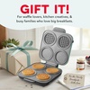 image:imageDash MultiMaker Family Mini Maker System  Dual Ceramic Nonstick Cooking Surfaces  BuiltIn Cord Wrap  Makes 4Inch Waffles  Aqua 8 PlatesAqua Maker  8 Plates