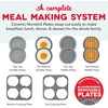 image:imageDash MultiMaker Family Mini Maker System  Dual Ceramic Nonstick Cooking Surfaces  BuiltIn Cord Wrap  Makes 4Inch Waffles  Aqua 8 PlatesAqua Maker  8 Plates