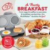 image:imageDash MultiMaker Family Mini Maker System  Dual Ceramic Nonstick Cooking Surfaces  BuiltIn Cord Wrap  Makes 4Inch Waffles  Aqua 8 PlatesLavender Maker  4 Plates