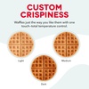 image:imageDash Precision Crisp Belgian Waffle Maker Electric Waffle Iron with Adjustable Temperature Dial Ceramic Nonstick Indicator Lights Compact Upright Storage 8Inch Stainless Steel