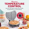 image:imageDash Precision Crisp Belgian Waffle Maker Electric Waffle Iron with Adjustable Temperature Dial Ceramic Nonstick Indicator Lights Compact Upright Storage 8Inch Stainless Steel