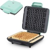 image:imageDASH NoDrip Waffle Maker Waffle Iron 1200W  Waffle Maker Machine For Waffles Hash Browns or Any Breakfast Lunch amp Snacks with Easy Clean NonStick  Mess Free Sides  AquaAqua