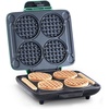 image:imageDash Multi Mini Waffle Maker Quad Waffle Maker for Family Breakfasts  Dual Nonstick Heating Plates amp EasyRelease Surface  Compact amp FastHeating  AquaAqua