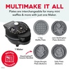 image:imageDisney  Dash Nightmare Before Christmas MultiMaker Mini Waffle Maker with Removable Plates Ceramic Nonstick Waffle Iron Jack Skellington Sally amp Oogie Boogie Indicator Light Recipe Guide