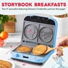 image:imageDisney  Dash Cinderella Storybook Pancake Maker Mini Pancake Maker for Kids Fairy Tale Princess Kitchen Stackable Collectible Disney Princess Breakfast Gift Blue