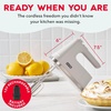 image:imageDash Cordless Hand Mixer Beaters amp Dough Hooks French Grey