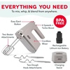 image:imageDash Cordless Hand Mixer Beaters amp Dough Hooks French Grey