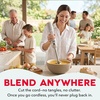 image:imageDash Cordless Immersion Blender Stainless Steel Blades French Grey