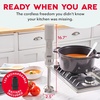 image:imageDash Cordless Immersion Blender Stainless Steel Blades French Grey