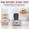image:imageDash Cordless Immersion Blender Stainless Steel Blades French Grey