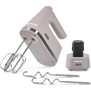 image:imageDash Cordless Hand Mixer Beaters amp Dough Hooks French Grey