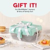 image:imageDash MultiMaker 14Plate Storage Case  Cabinet Organizer with Lid for Dash Mini Waffle Maker Plates MultiMaker Mini System Removable Plate Storage Stackable Countertop Organizer