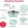 image:imageDash Rapid Egg Cooker 7 Hard Boiled Eggs with Cutter amp Tongs WhiteAqua 7 Egg