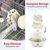 image:imageDash Rapid Egg Cooker 7 Hard Boiled Eggs with Cutter amp Tongs WhiteCream