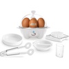 image:imageDash Rapid Egg Cooker 7 Hard Boiled Eggs with Cutter amp Tongs WhiteWhite 7 Egg Set