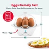 image:imageDash Rapid Egg Cooker 7 Hard Boiled Eggs with Cutter amp Tongs WhiteWhite 7 Egg Set