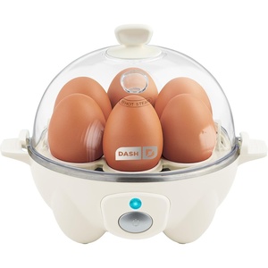 image:imageDash Rapid Egg Cooker 7 Hard Boiled Eggs with Cutter amp Tongs WhiteCream