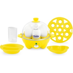 image:imageDash Rapid Egg Cooker 7 Hard Boiled Eggs with Cutter amp Tongs WhiteYellow Peeps