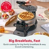 image:imageDash Dual Flip Belgian Waffle Maker Makes 2 at Once Stainless Steel
