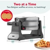 image:imageDash Dual Flip Belgian Waffle Maker Makes 2 at Once Stainless Steel