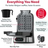 image:imageDash TopPour Waffle Maker 5Inch Square Stainless Steel