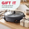 image:imageDASH Family Size Electric Skillet with Lid 6Quart Ceramic Forged IronForged Iron