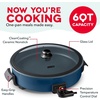 image:imageDASH Family Size Electric Skillet with Lid 6Quart Ceramic Forged IronNavy