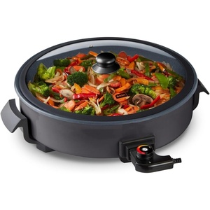 image:imageDASH Family Size Electric Skillet with Lid 6Quart Ceramic Forged IronForged Iron